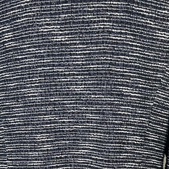 JM Collection Blazer Women's Marled Knit Grey Stripe Work Office Modern Size 2X - Picture 5 of 9